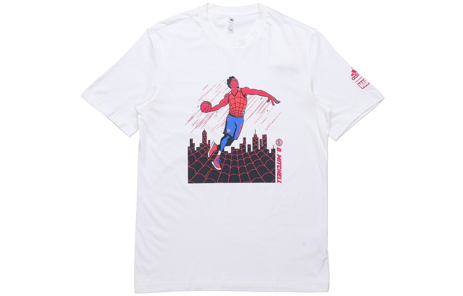 

Футболка Marvel X Marvel Collaboration для мужчин, белая Adidas, белый