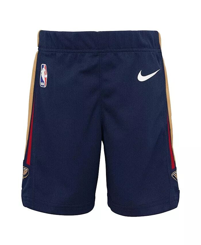 

Темно-синие шорты New Orleans Pelicans Icon для мальчиков и девочек для малышей Nike, синий