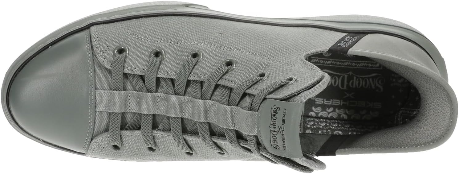 Мужские кроссовки Skechers Snoop Dogg: Snoop ONE-BOSS Life Canvas Hands Free Slip-Ins, оливковый — фото 2
