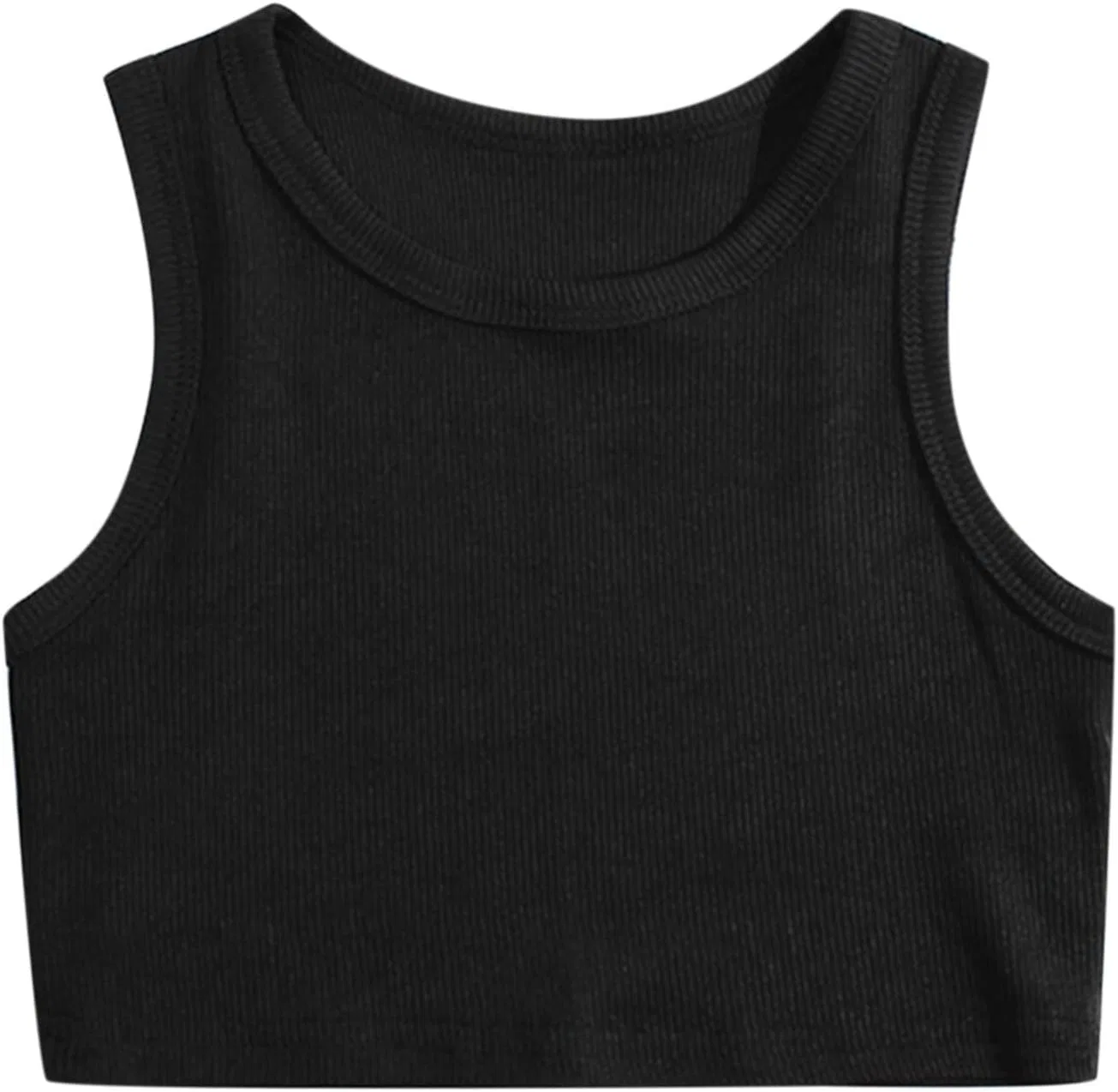 Детский топ без рукавов, хлопковый, Generic, Black