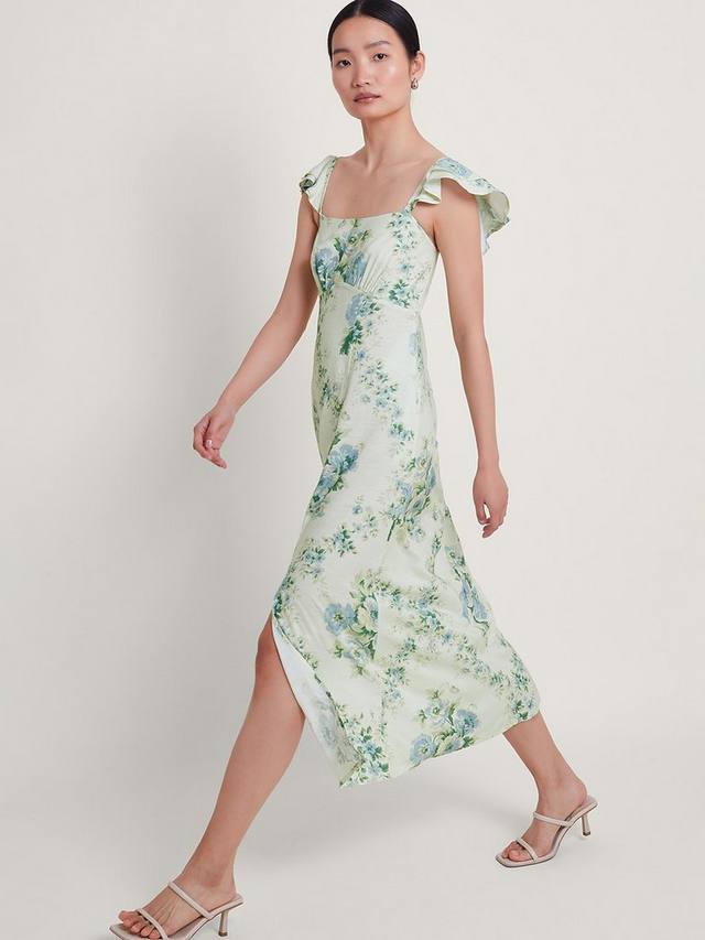 

Миди-платье zimira с цветочным принтом Monsoon, слоновая кость/разноцветный