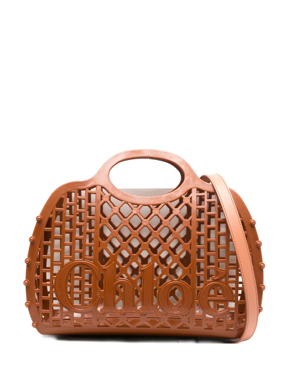 

Сумка-тоут Cage CHLOÉ, коричневый