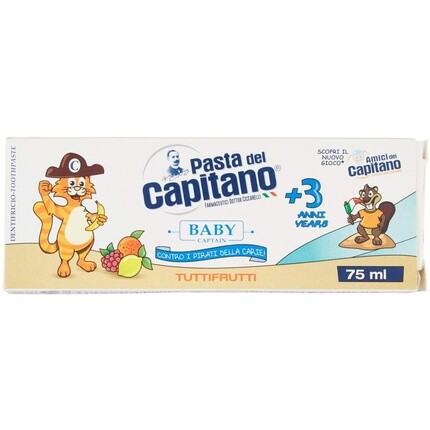 

Зубная паста Tuttifrutti для малышей/подростков +3 лет, 75 мл, Pasta Del Capitano