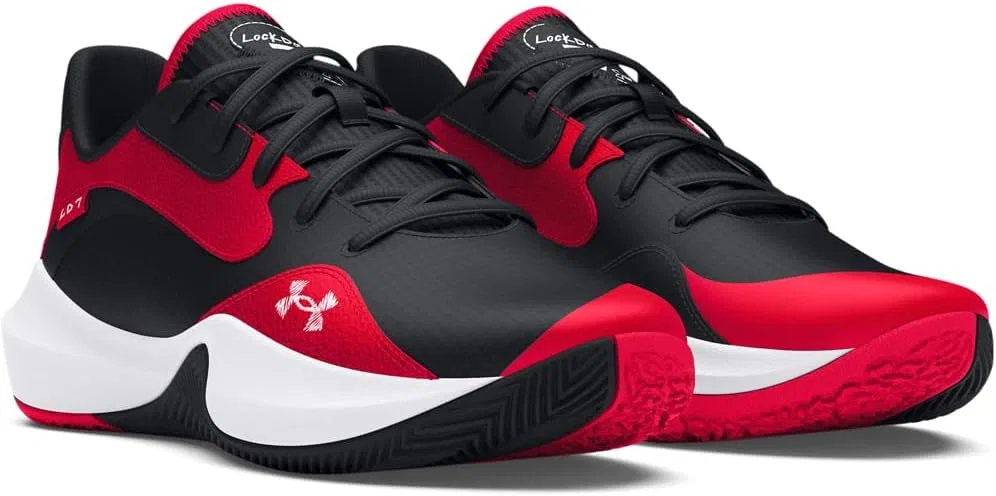 Мужские баскетбольные кроссовки Under Armour UA Lockdown 7 Low, Red — фото 2