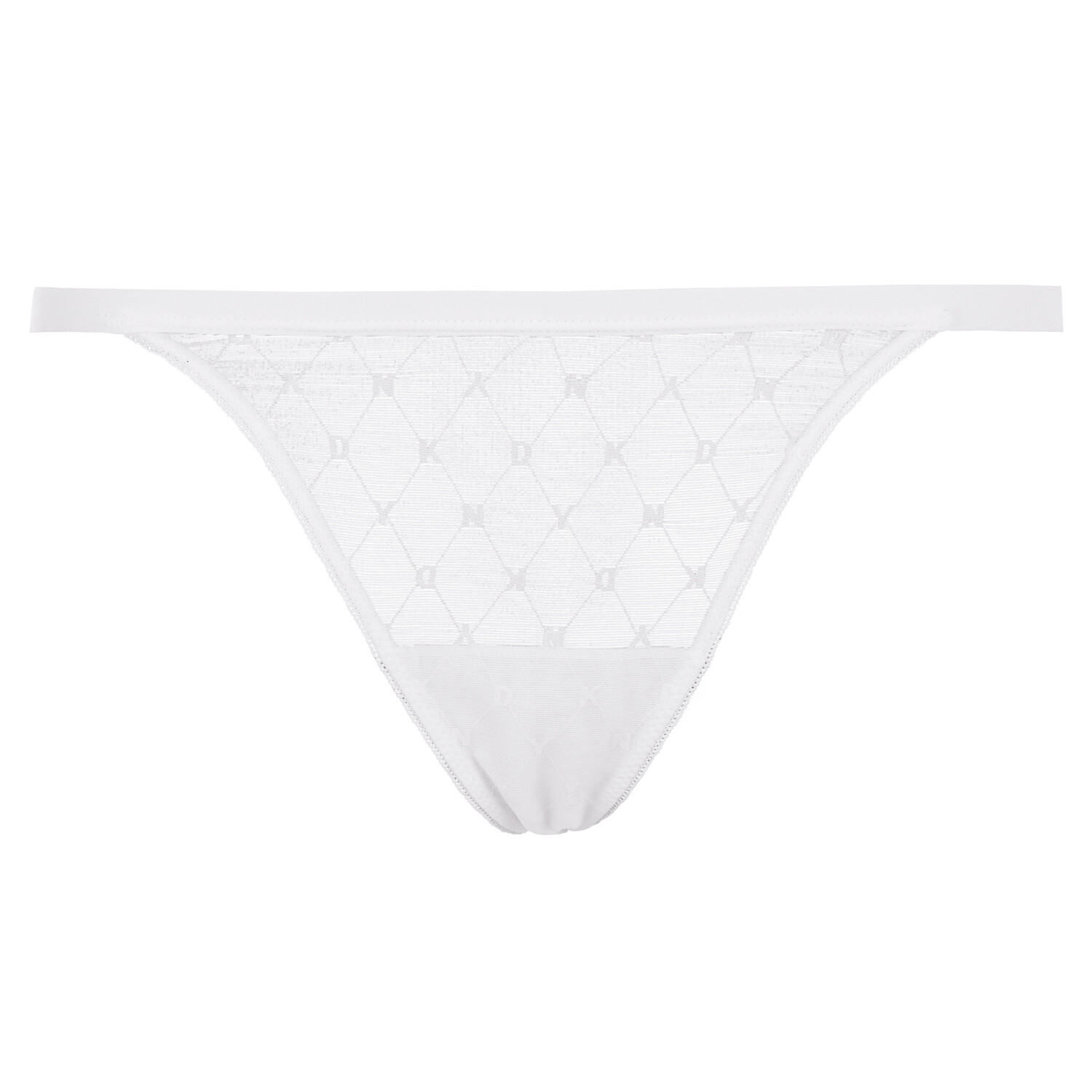 

Трусы DKNY Thong Monogramm Mesh, цвет popeline weiss