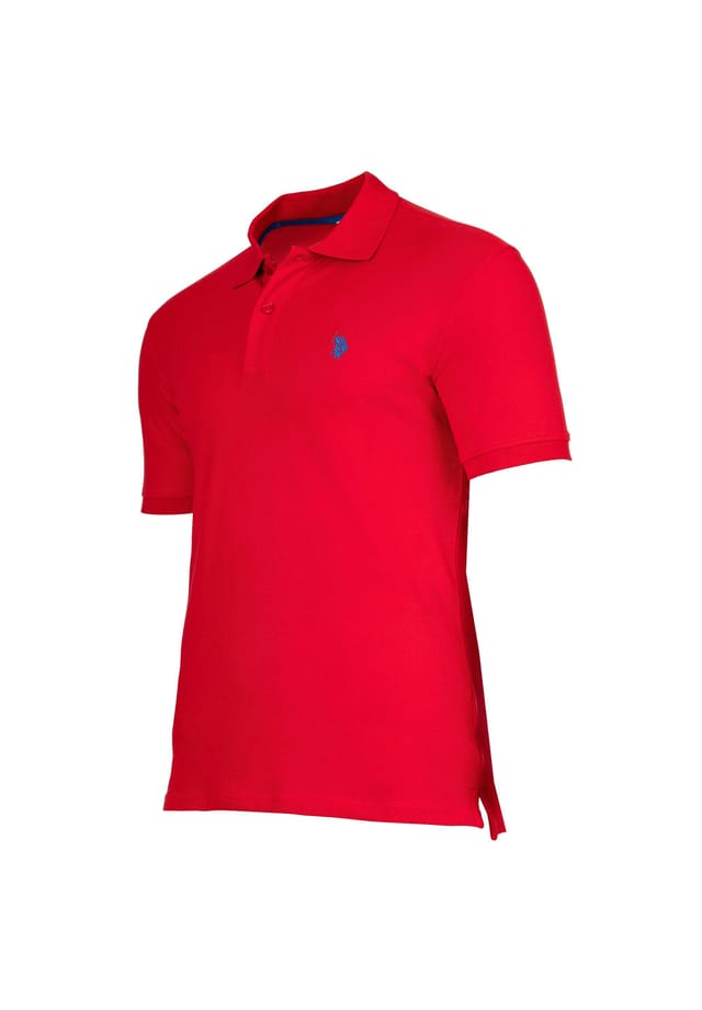 Рубашка поло рубашка базовая поло с коротким рукавом U.S. Polo Assn., красный — фото 2