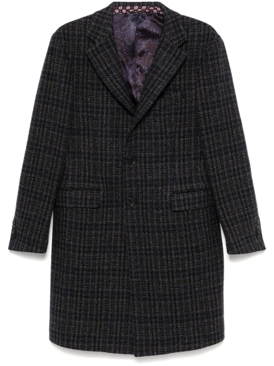 

ETRO пальто в клетку, синий