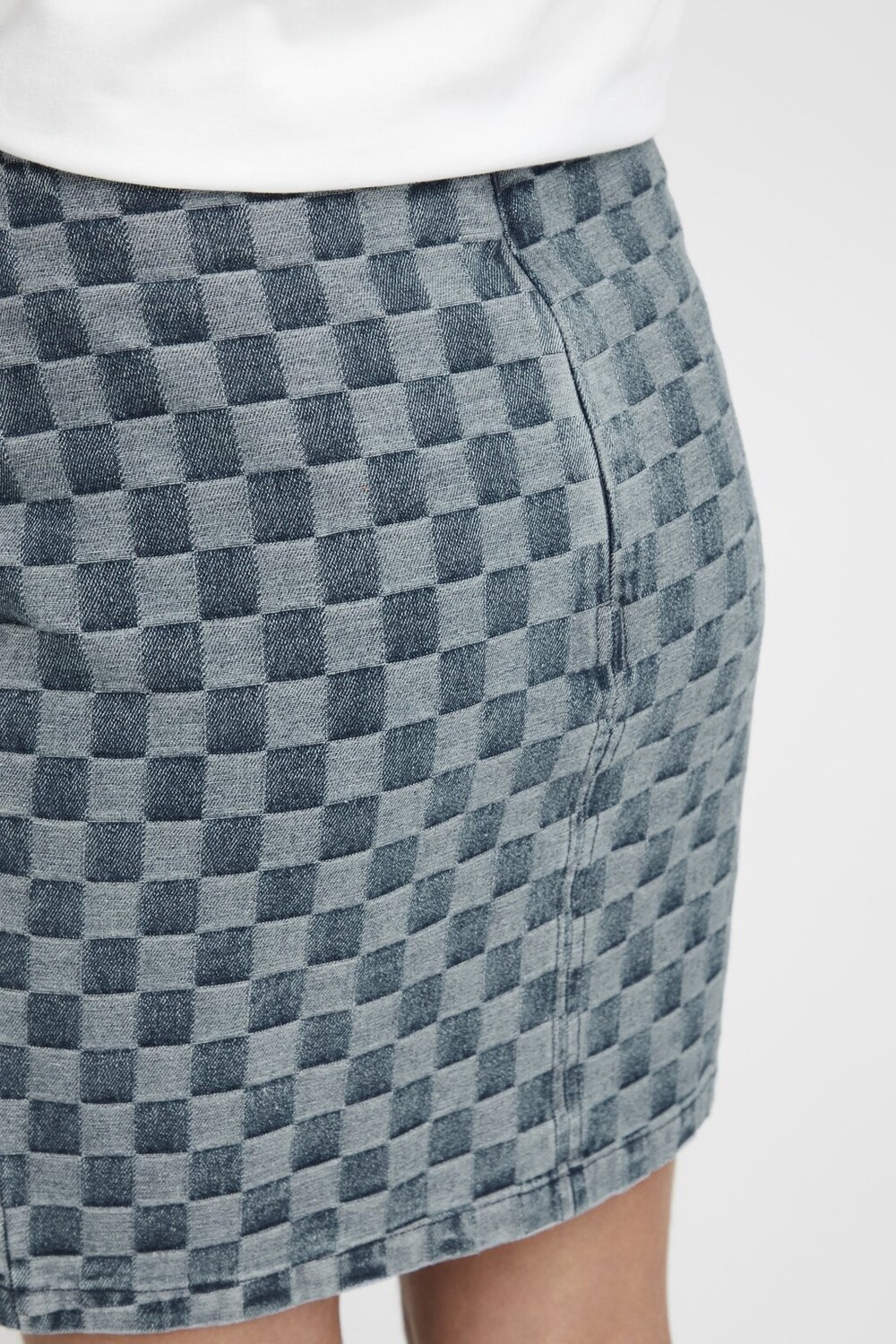 

Юбка из денима CHEKIE ICHI, цвет Stone Blue Denim