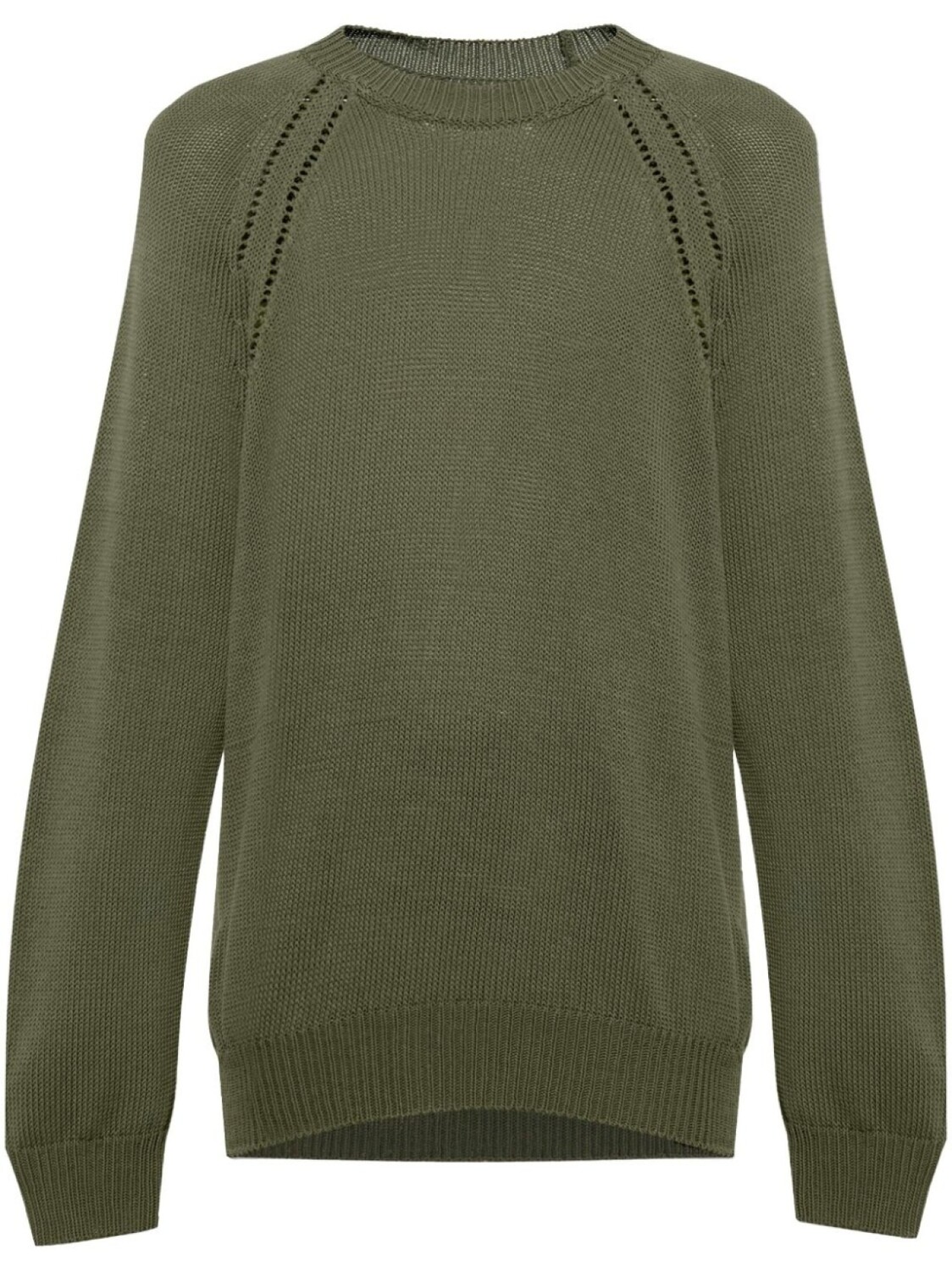 

Джемпер из тонкого хлопка Jil Sander, зеленый