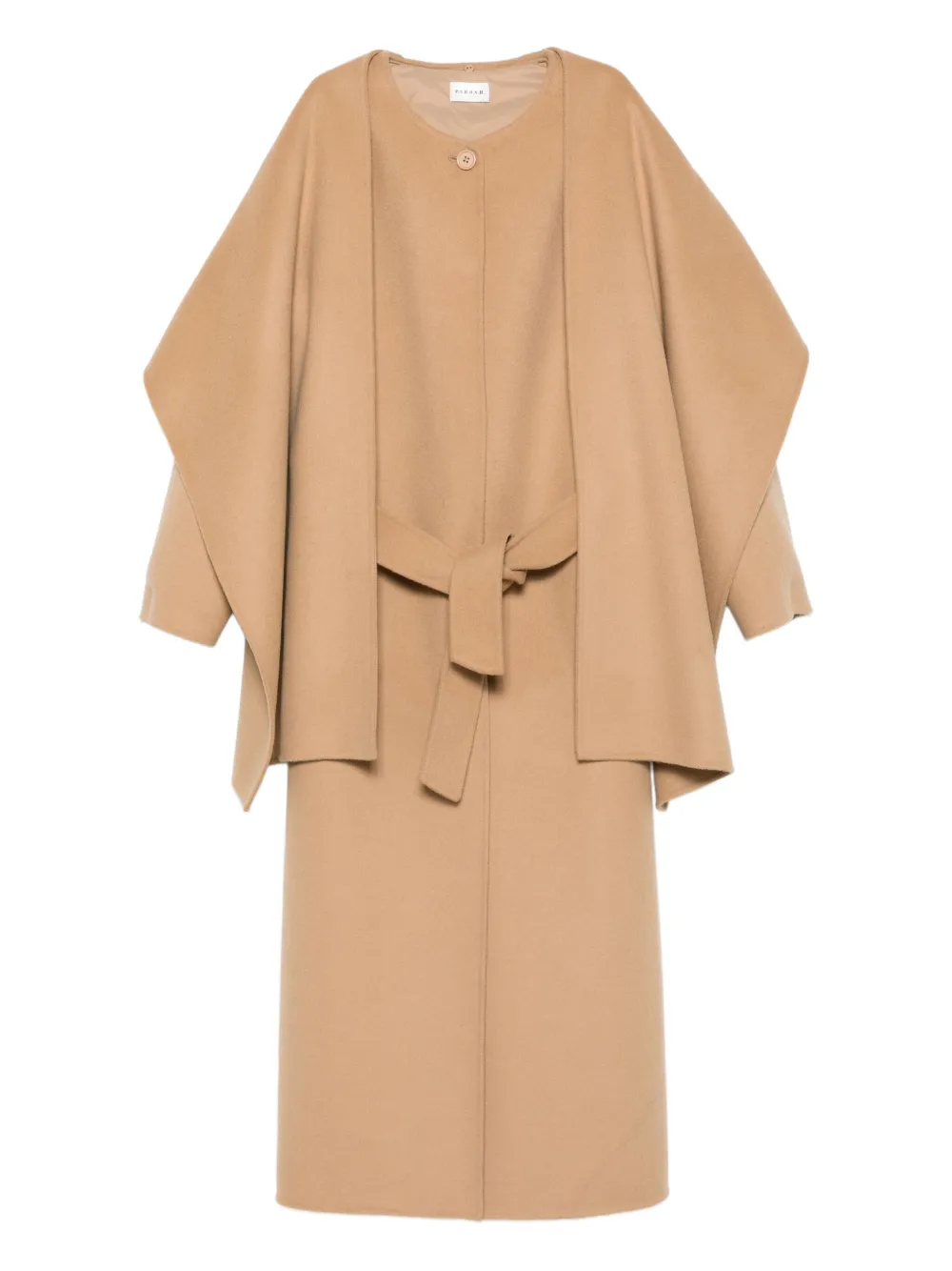 

Однобортное пальто с поясом P.A.R.O.S.H., нейтральный