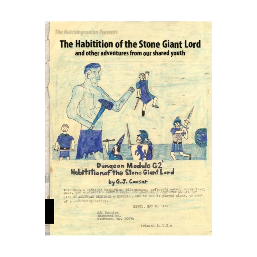 

Habitation of the Stone Giant Lord and Other Adventures from Our Shared Youth, Habitation of the Stone Giant Lord, мягкая обложка