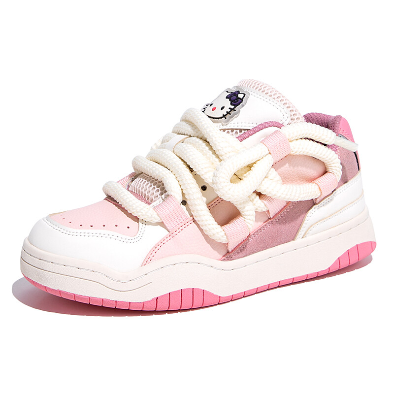 

Кроссовки Sanrio Series Lifestyle женские с низким верхом Hello Kitty, цвет Pink and white [Hello Kitty]