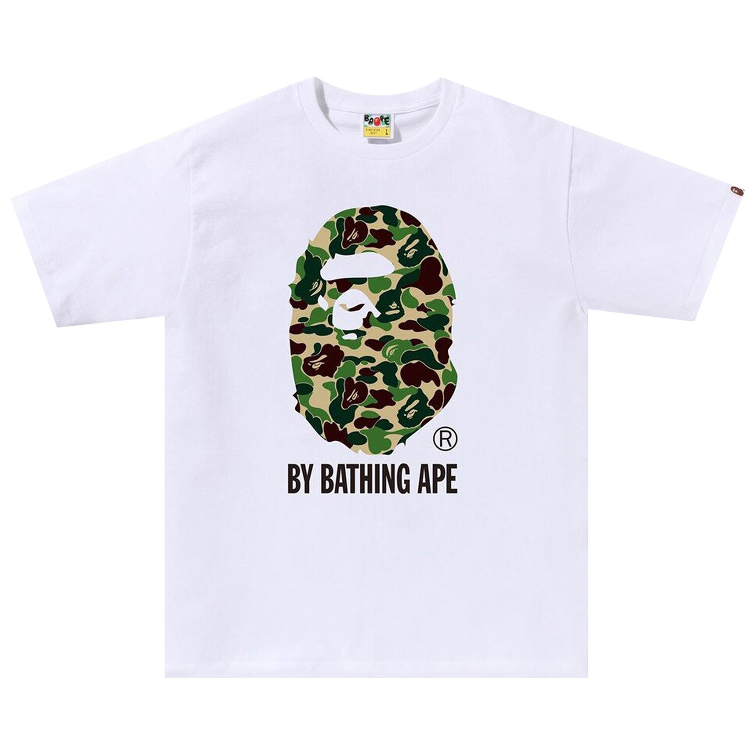 

Футболка BAPE ABC Camo By Bathing Ape, цвет Белый/Зеленый