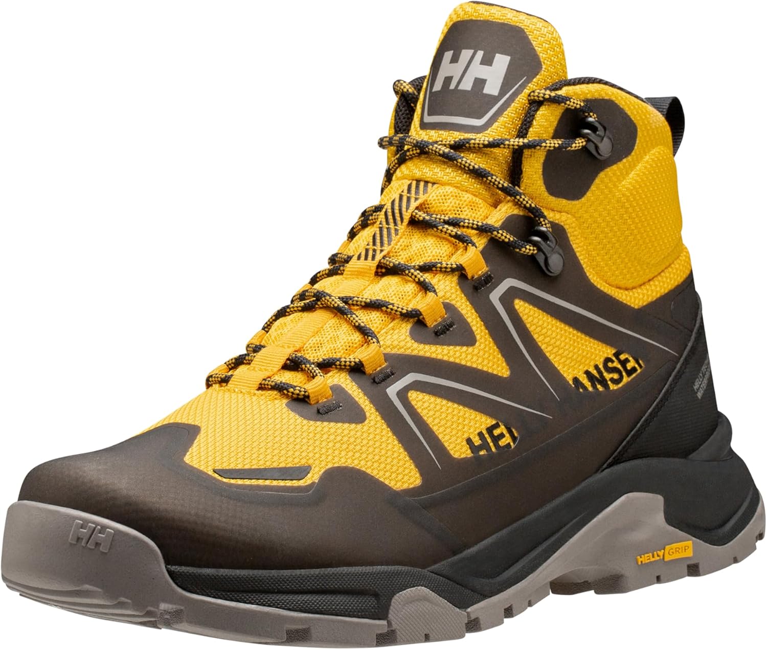 Мужские треккинговые ботинки Helly-Hansen Cascade Mid Helly Tech Waterproof Breathable Lightweight Helly Hansen, 344 Essential Yellow/Black — фото 2