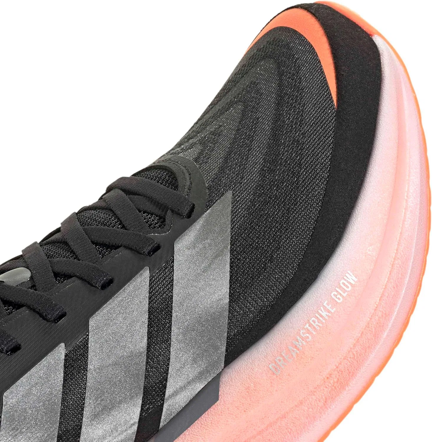 Мужские беговые кроссовки Adidas Supernova Glide, Core Black Iron Met Lucid Orange — фото 4