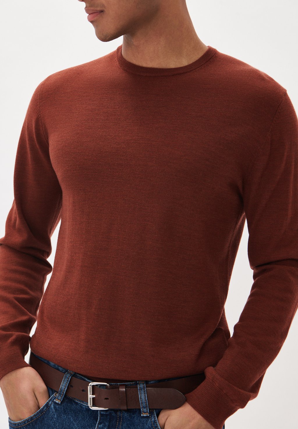 

Джемпер MARGRATE MERINO CREW KNIT PULLOVER Matinique, коричневый