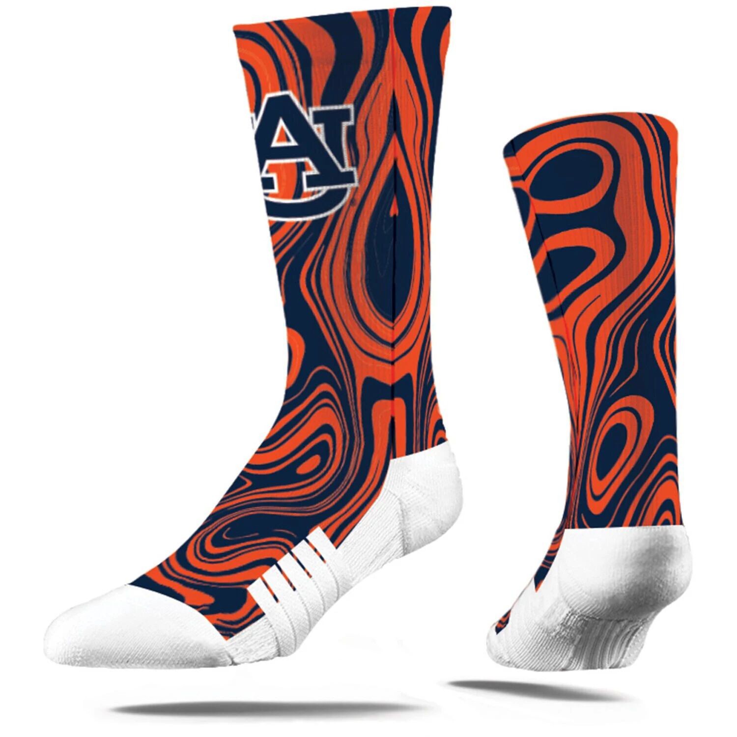 

Мужские носки для экипажа Strideline Auburn Tigers Oil Slick Crew