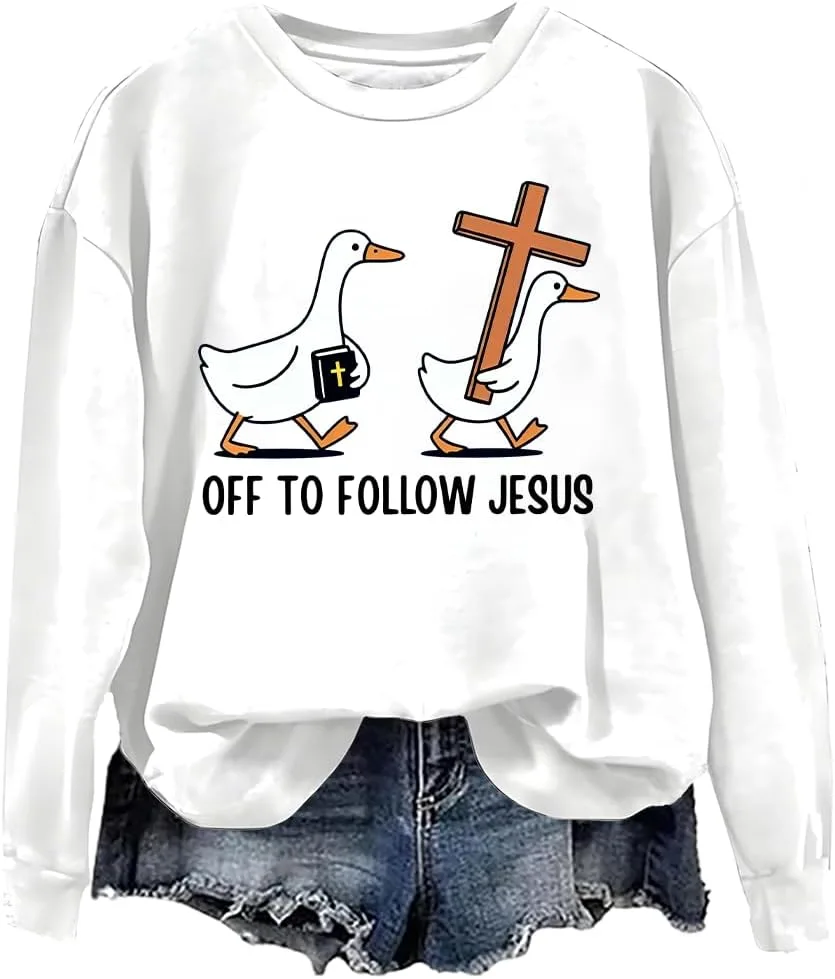 

Толстовка Off To Follow Jesus с длинными рукавами woati