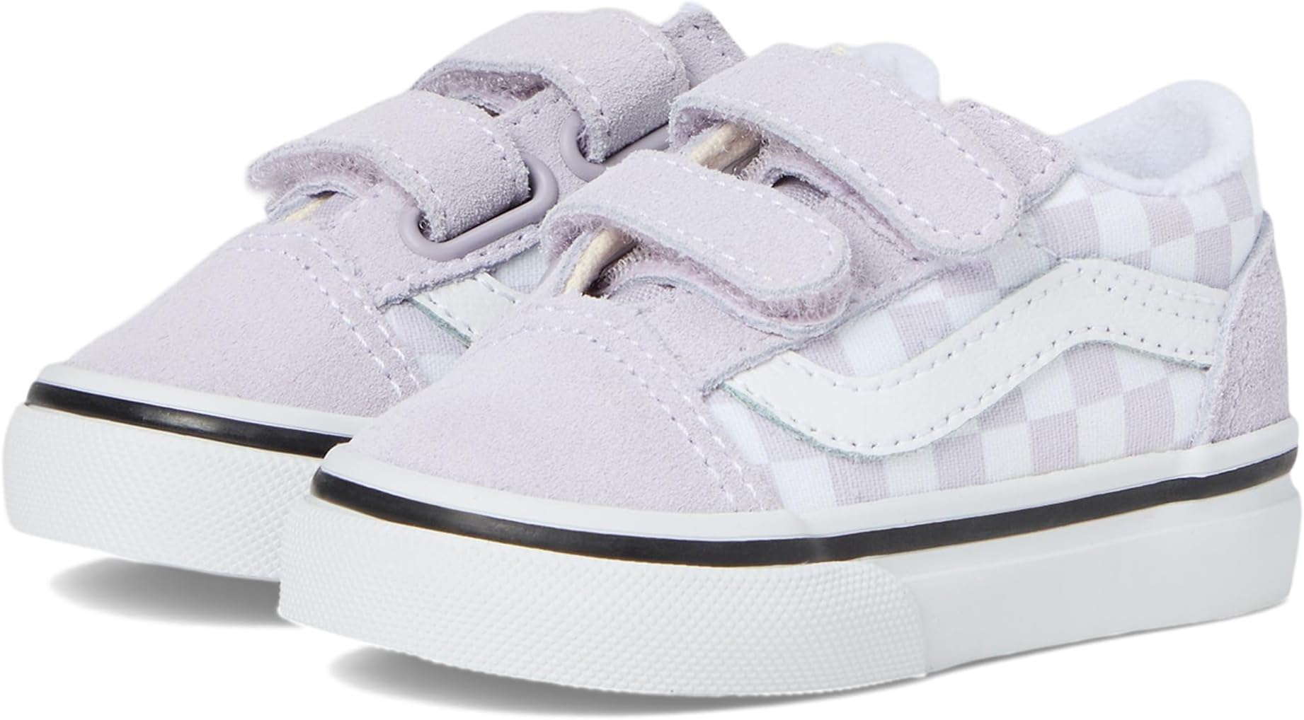 

Кроссовки Vans Kids Old Skool V, цвет Color Theory Checkerboard Lilac Mist