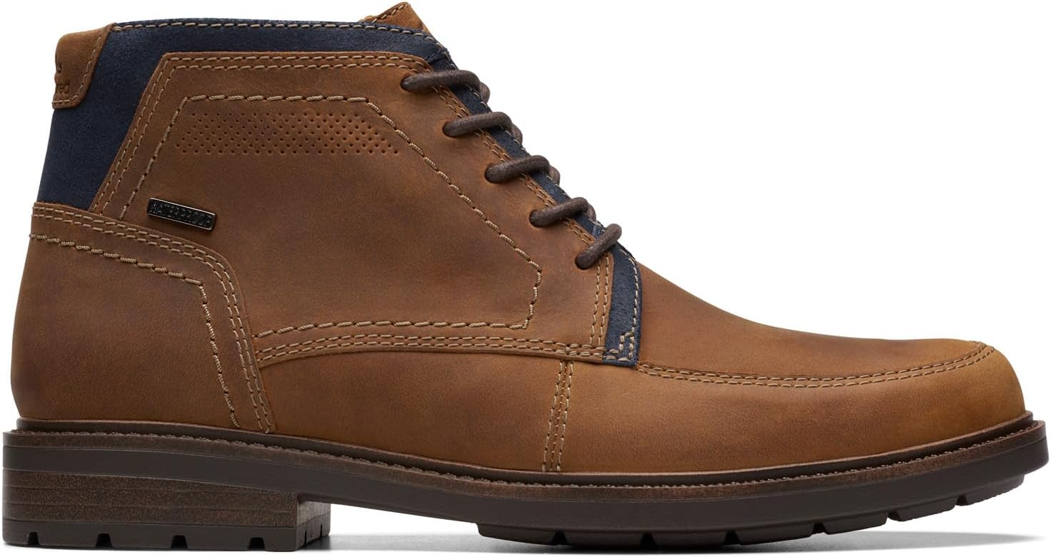 Мужские ботинки Clarks Un Shire Hi водонепроницаемые, светло-коричневый — фото 2