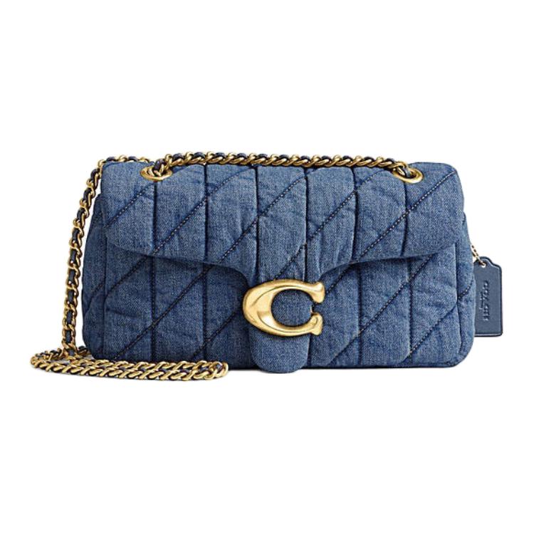 

Сумка кроссбоди Tabby 26 из денима синяя COACH