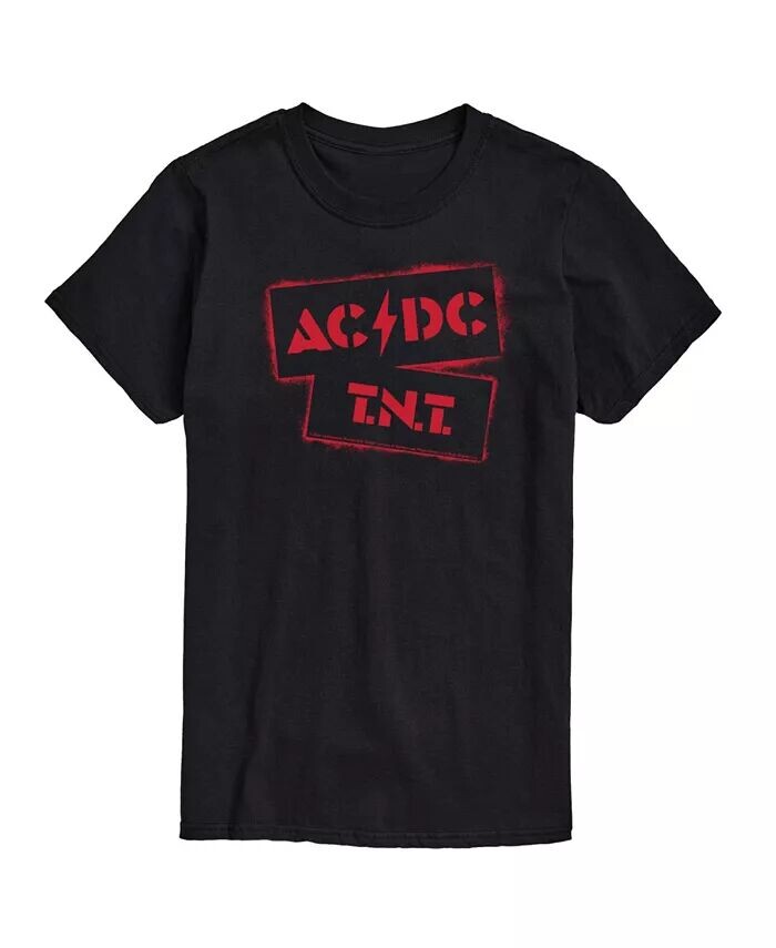

Мужская футболка с короткими рукавами Hybrid Apparel ACDC TNT Stencil AIRWAVES, черный