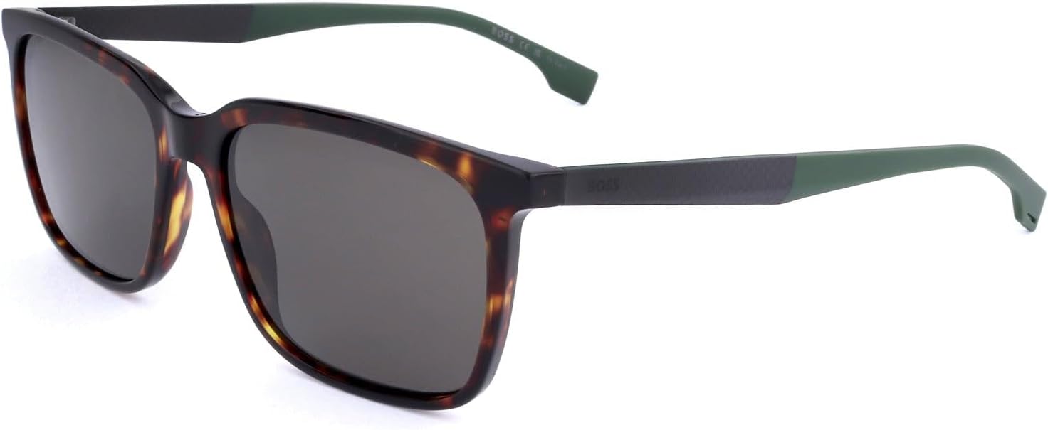 

Солнцезащитные очки Boss в цвете «гавана-зеленый» с серым антибликовым покрытием Hugo Boss