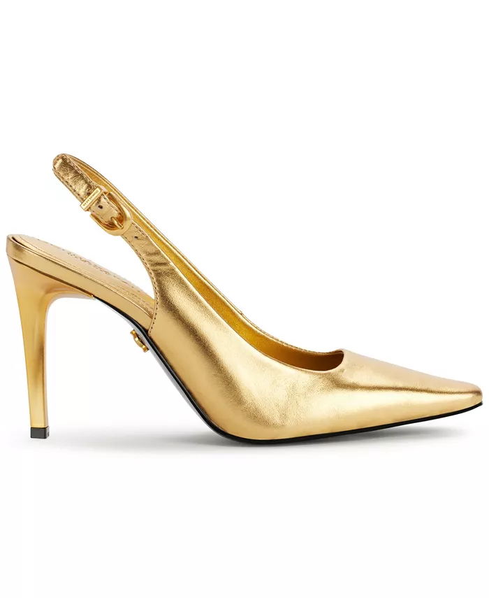 Женские туфли-лодочки Sadrina II Slingback Donna Karan New York, золотой — фото 2