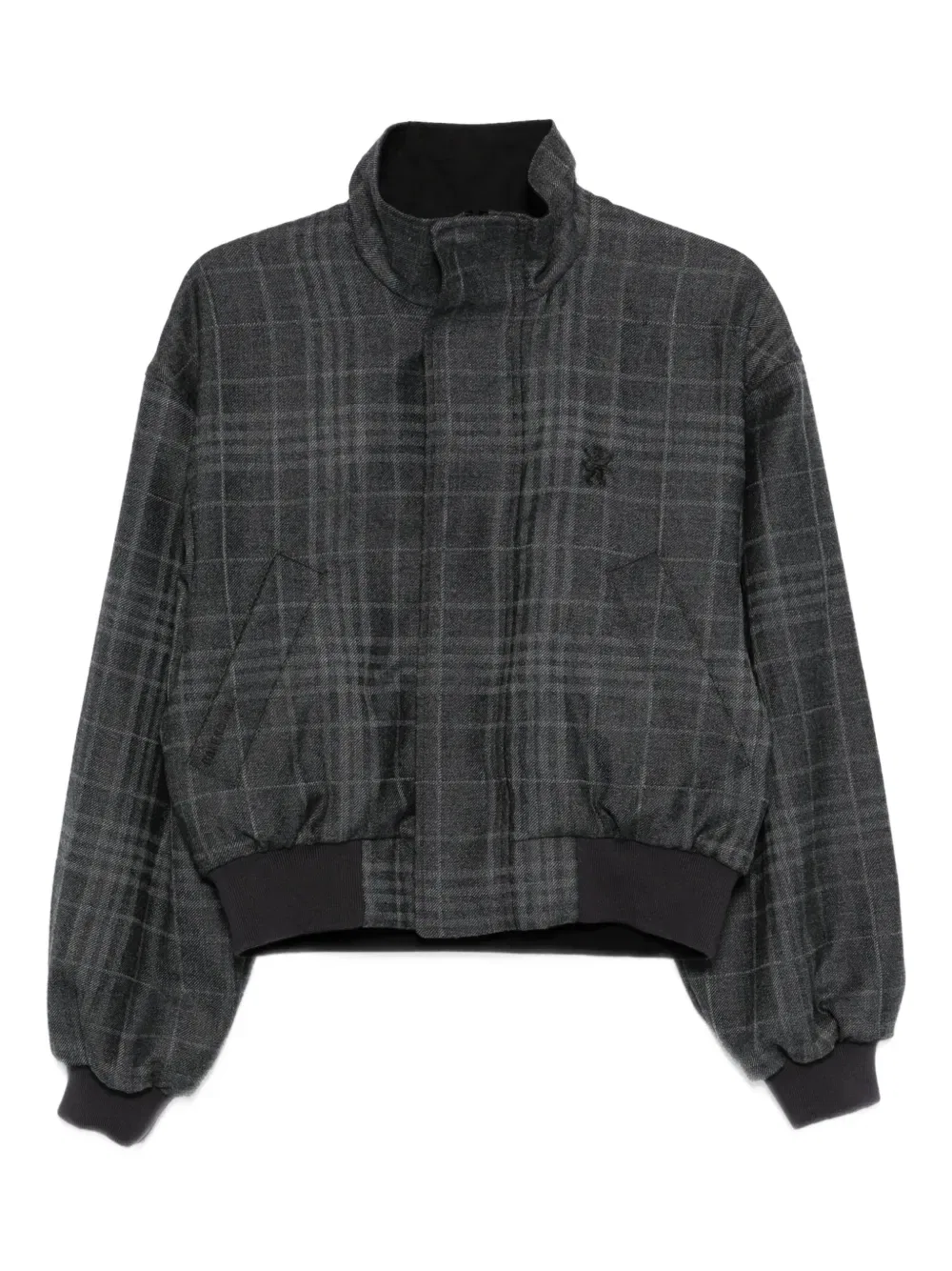 Клетчатая куртка-бомбер Balenciaga, серый