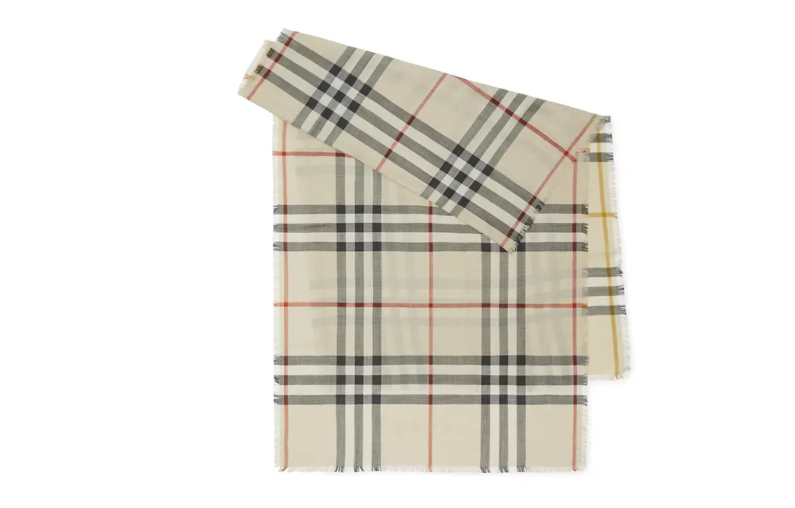 

Шарф женский Burberry Vintage Check, бежевый / черный
