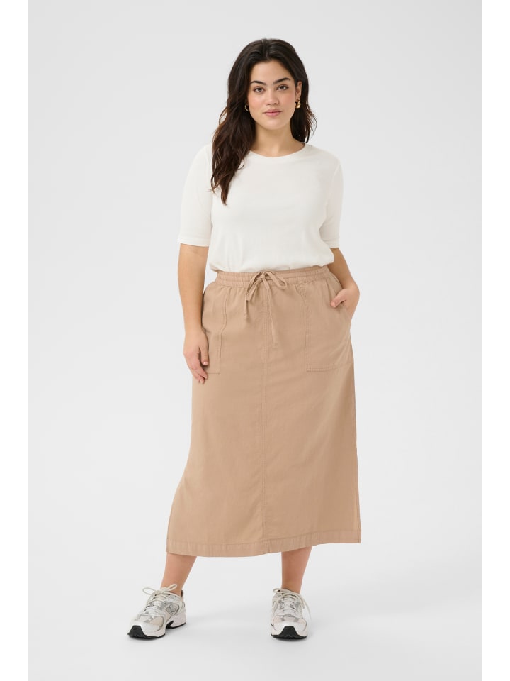 

KAFFE curve Юбка KCnana свободного кроя, классический песочный цвет