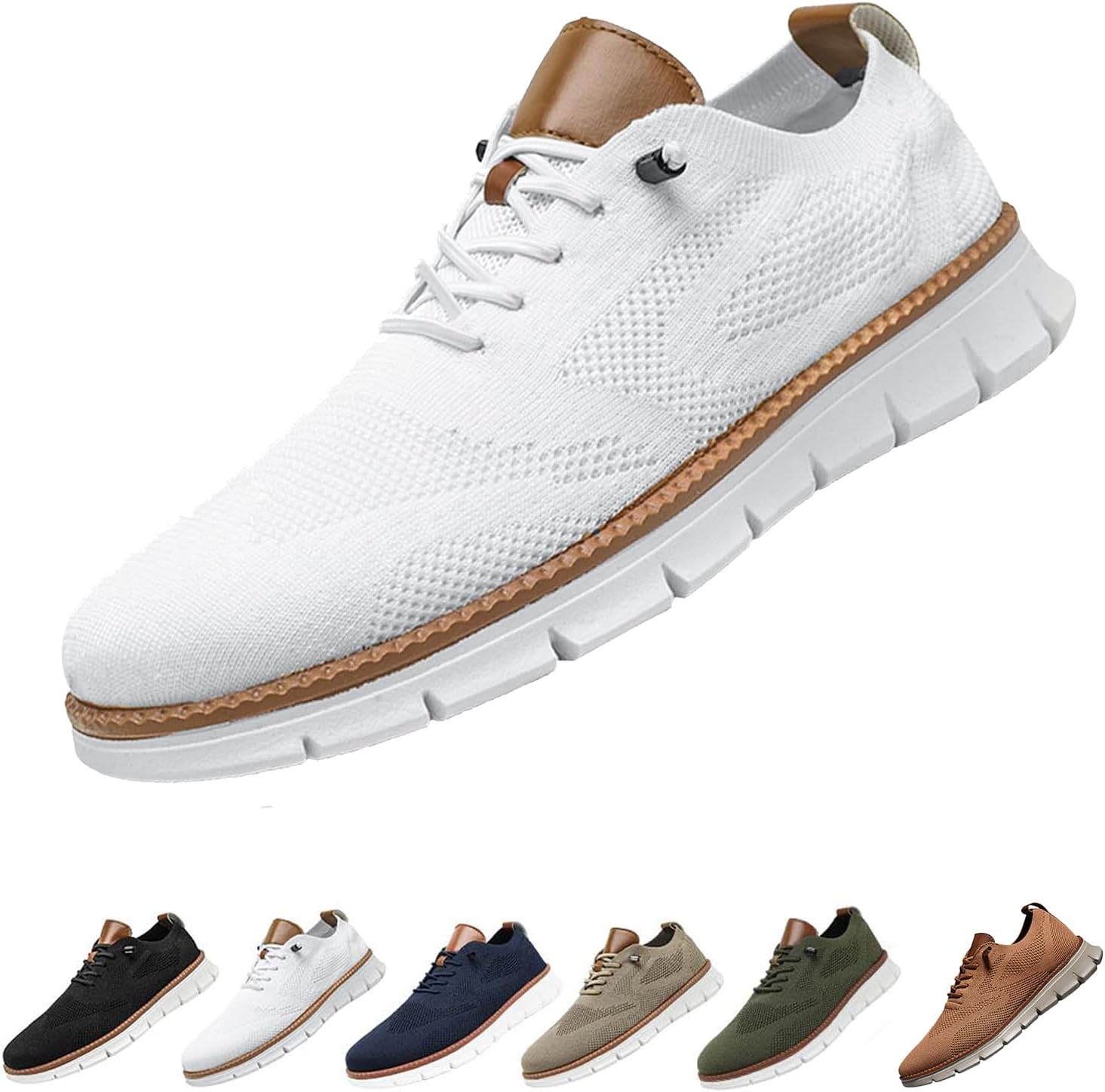 

Ультракомфортные ортопедические туфли, мужские сетчатые повседневные прогулочные кроссовки Inefole, белый