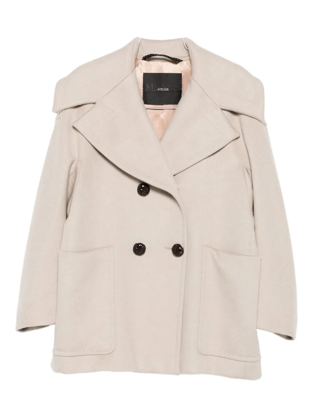 

Кашемировый двубортный пиджак MAX MARA, нейтральный