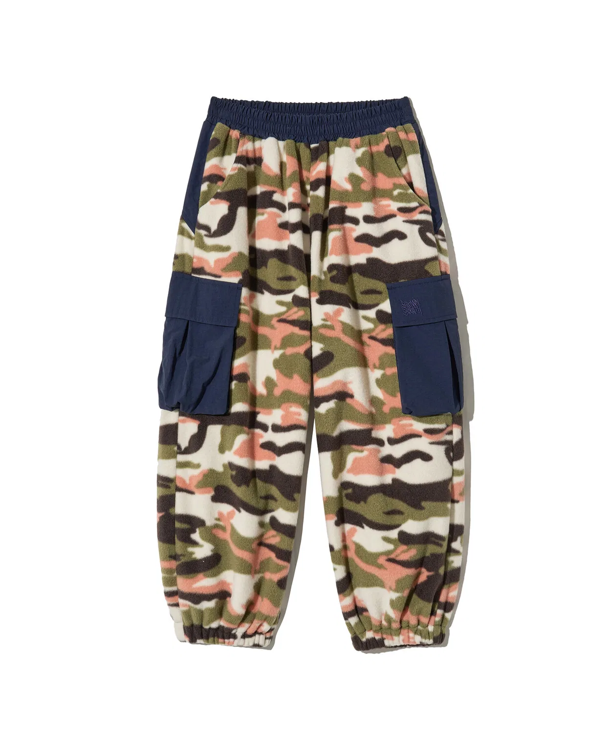 Детские флисовые брюки Camo цвета хаки от Brownbreath Kids — фото 2