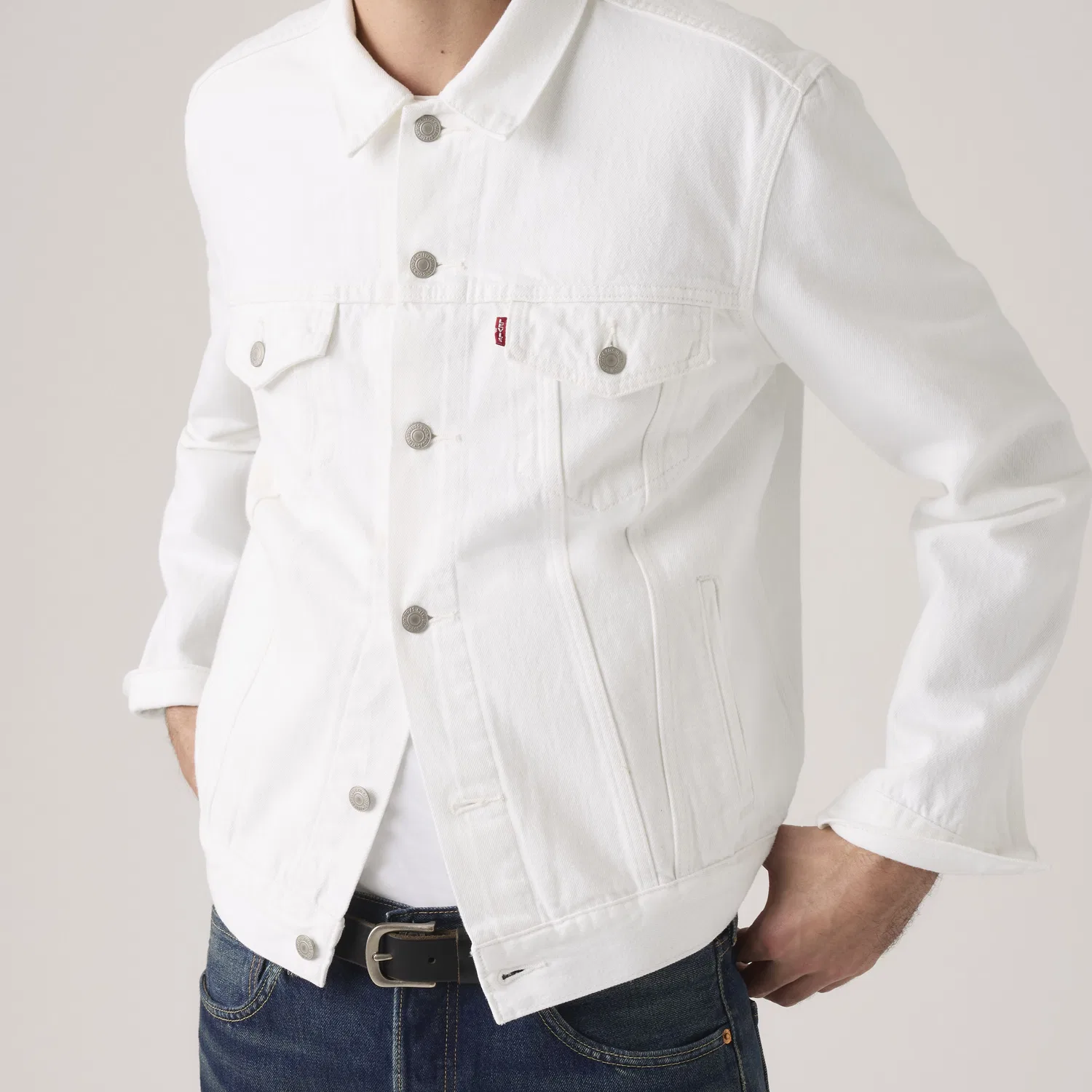 Куртка дальнобойщика Levi's, White — фото 2