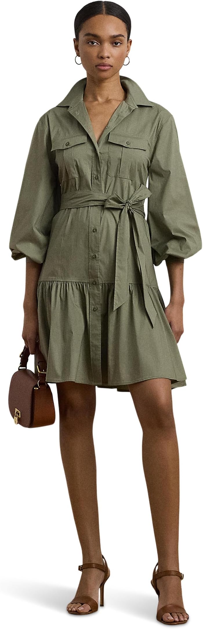 

Платье Lauren Ralph Lauren Reedan-Long Sleeve-Day Dress, цвет Sage Green