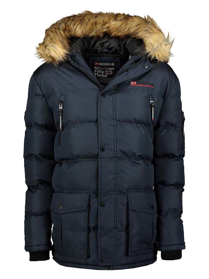 

Стеганое пальто Geographical Norway Steppmantel Bravici, темно-синий