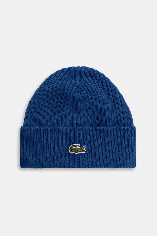 

Шерстяная шапка Lacoste, синий