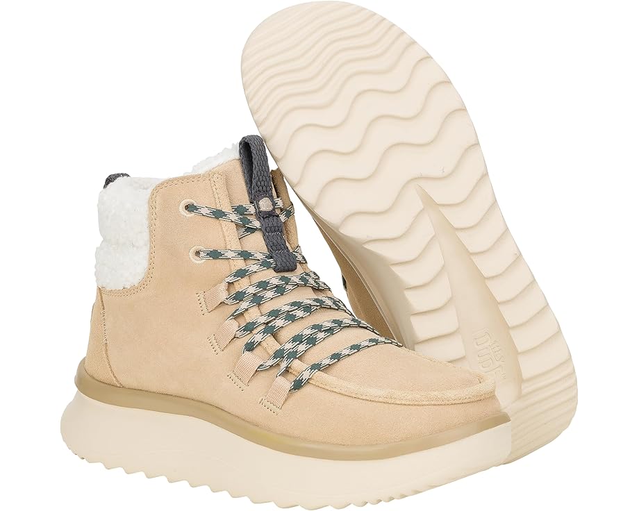 Лоферы Hey Dude Wendy Peak Apres Suede Cozy, цвет Sand Beige — фото 3