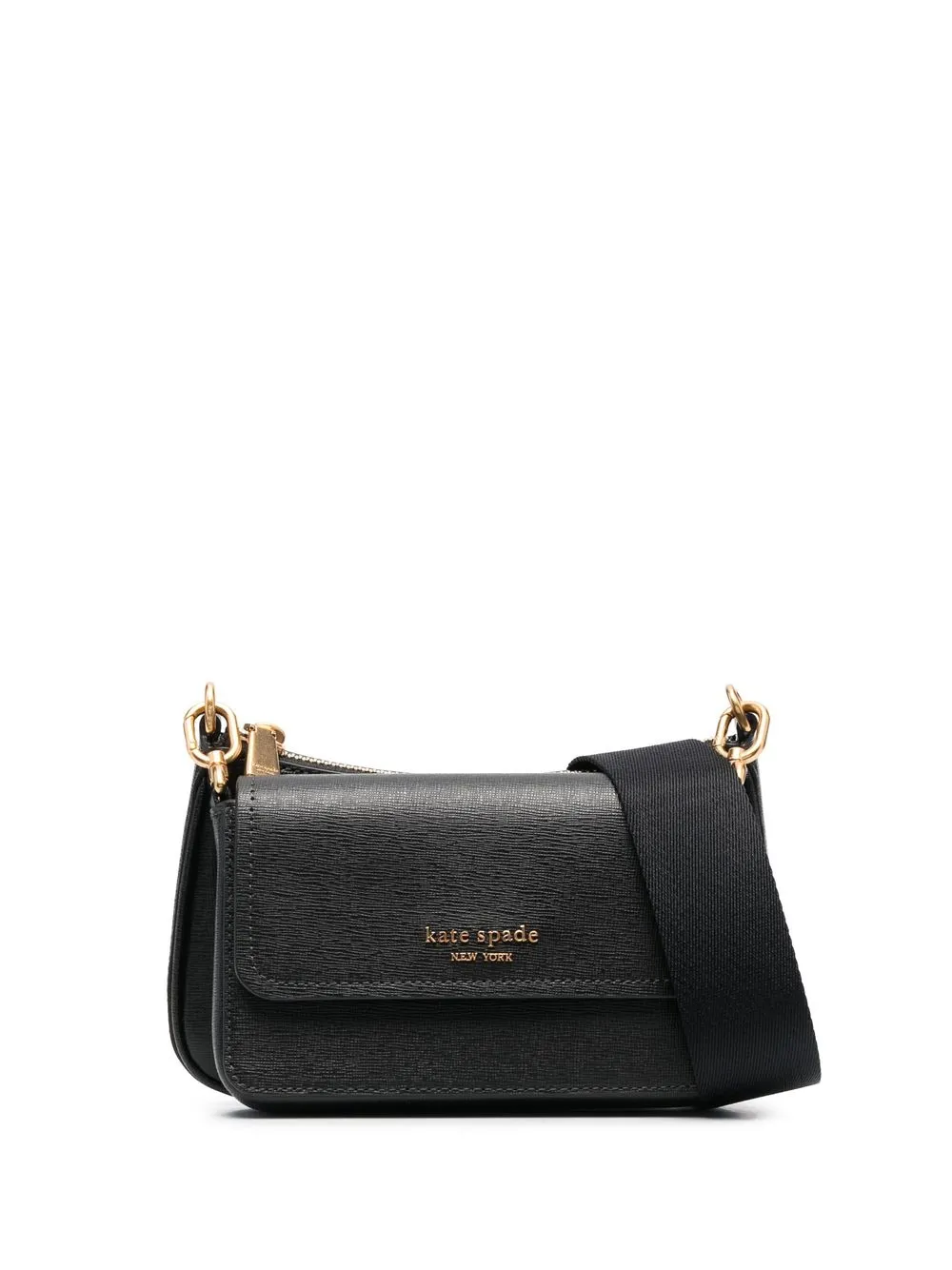 

Сумка через плечо Morgan из сафьяновой кожи Kate Spade, черный