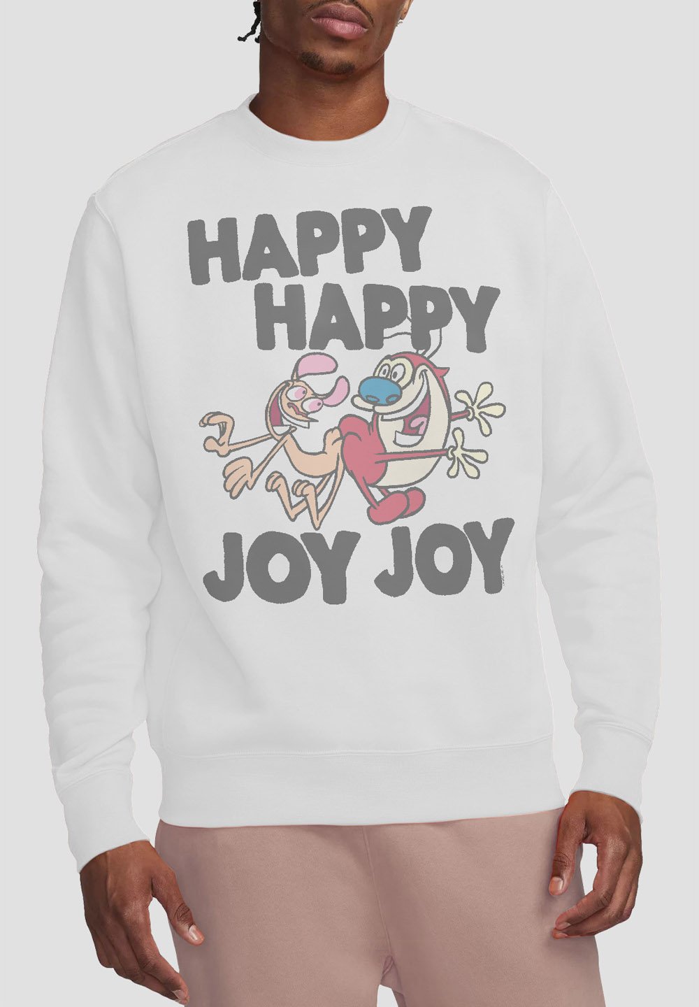 

Толстовка REN AND STIMPY HAPPY Cotton Soul, белый