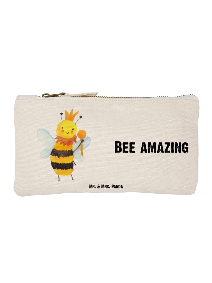 

Mr. & Mrs. Panda Хлопковая сумка «Король пчел» с надписью белого цвета