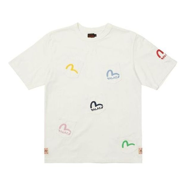 

Футболка x evisu multi pocket t-shirt egret logo t-shirt 'white' Palace, белый