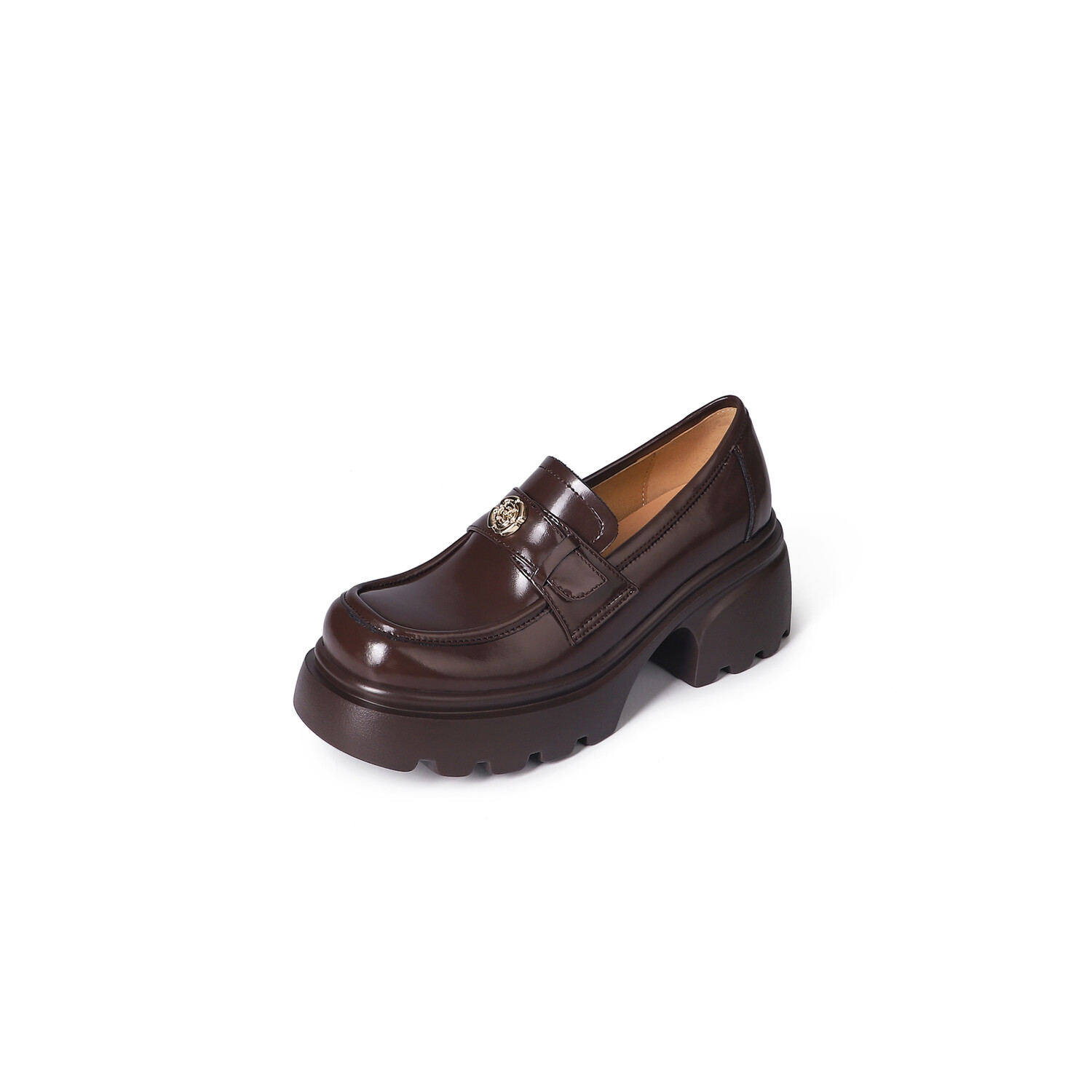 Лоферы AIQINISHA Loafers Women's, коричневый — фото 2