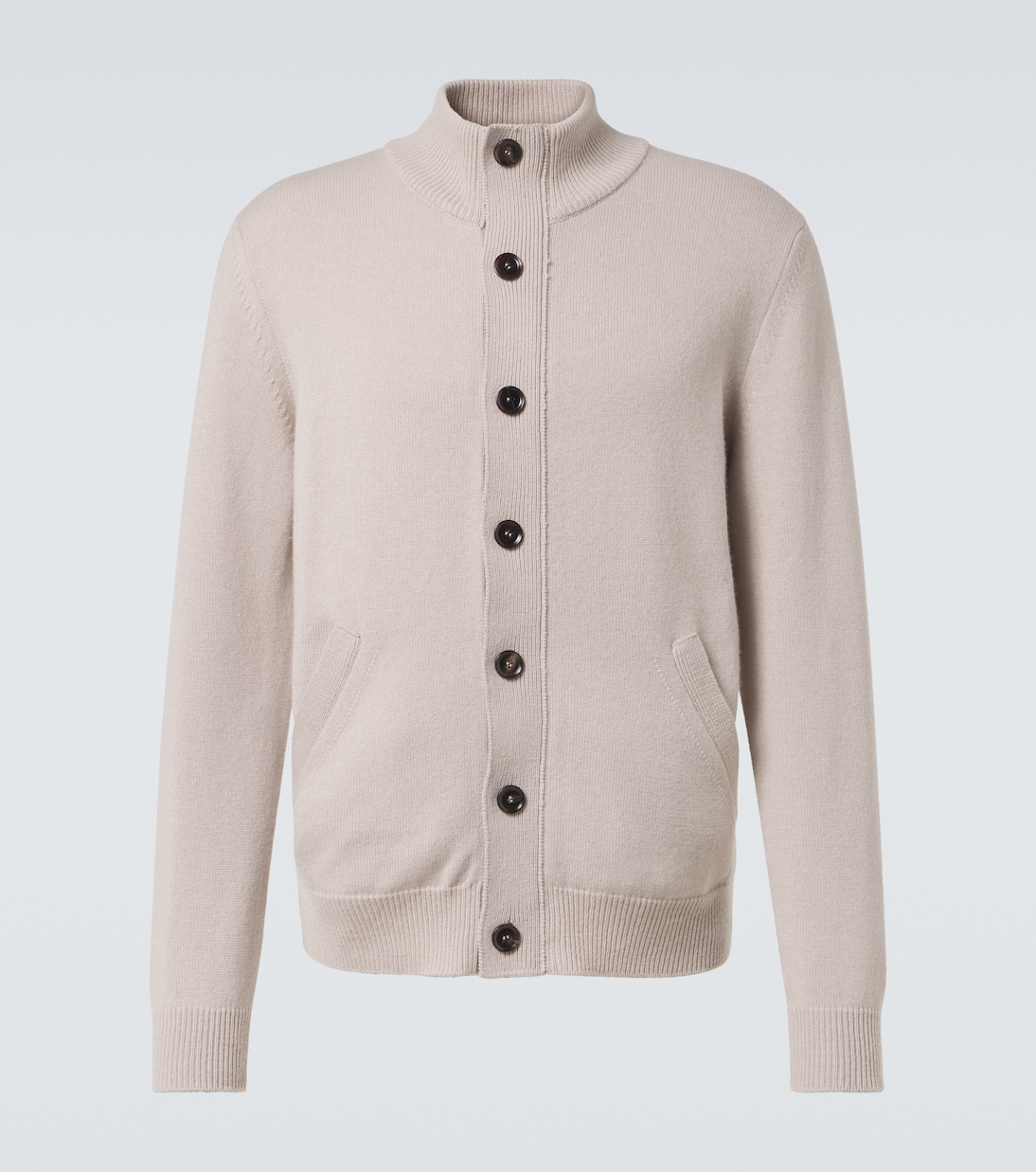 

Кашемировый кардиган Brioni, песочный