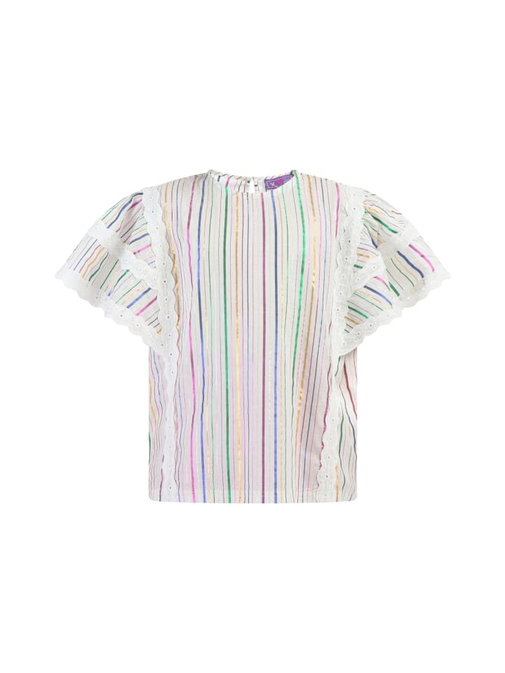 

Блузка myMo KIDS, цвет weiss mehrfarbige streifen