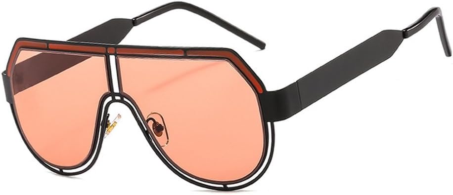 

Солнцезащитные очки с плоской верхней частью, увеличенного размера, в стиле ретро, ​​классические солнцезащитные очки для мужчин и женщин, защита от ультрафиолета UV400 TKKTLLT, C7 Black-orange