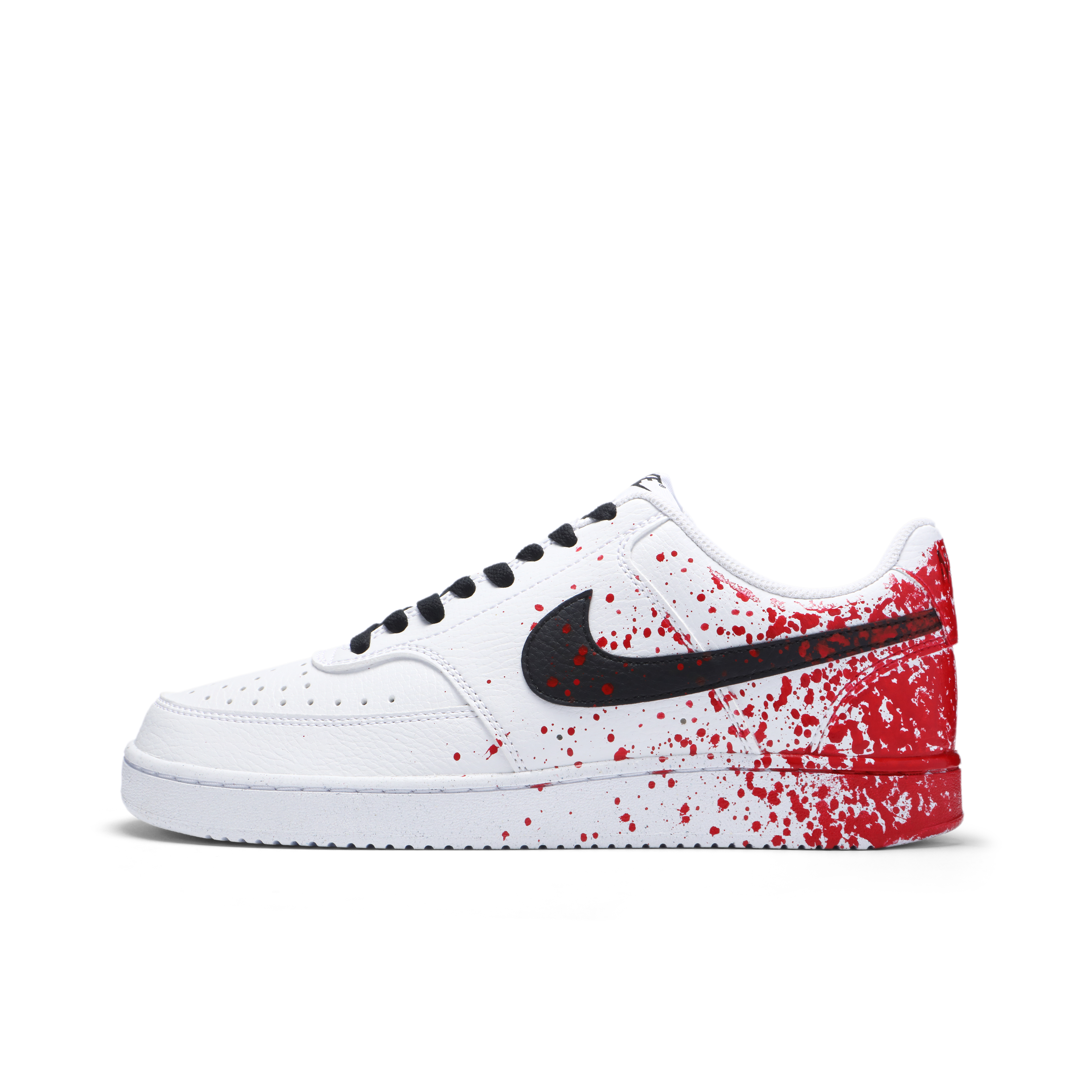 

Nike Кроссовки Court Vision 1 с низким верхом, устойчивые к истиранию и скольжению, мужские, белые и красные