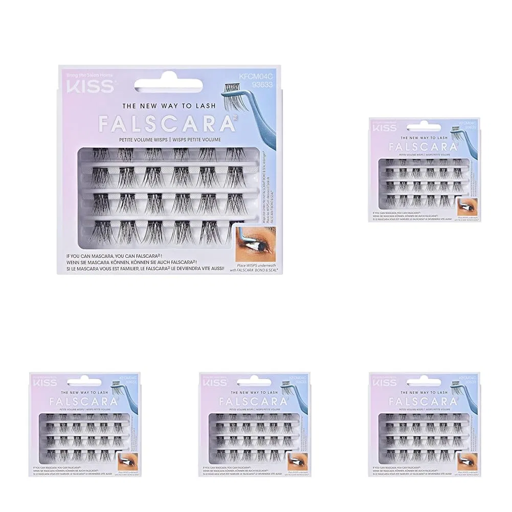 Набор накладных ресниц Falscara Eyelash Wisp Multi 04 от KISS (5 шт.) Kiss, Black