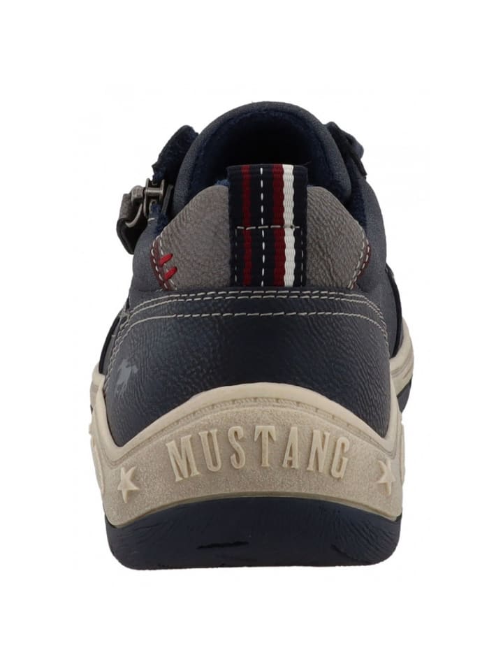 MUSTANG SHOES Спортивные кроссовки на шнуровке синего цвета — фото 4